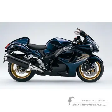 Suzuki GSX1300R HAYABUSA 2008 - Niebieski - Candy Indy Blue / Pearl Nebular Black