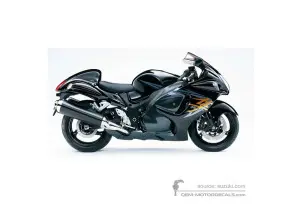 Decals for Suzuki GSX1300R HAYABUSA 2009 - Black • Suzuki OEM Decals