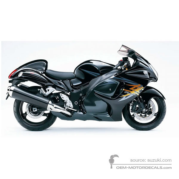 Decals for Suzuki GSX1300R HAYABUSA 2009 - Black • Suzuki OEM Decals