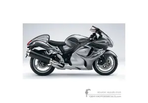 Adesivi per Suzuki GSX1300R HAYABUSA 2009 - Argento • Suzuki Adesivi OEM
