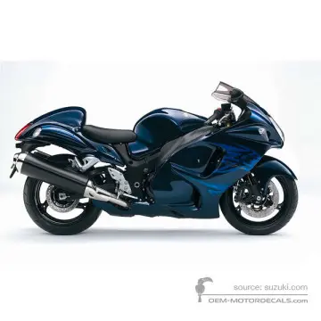 Suzuki GSX1300R HAYABUSA 2010 - Niebieski - Candy Indy Blue