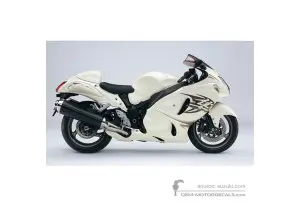 Decals for Suzuki GSX1300R HAYABUSA 2011 - White • Suzuki OEM Decals