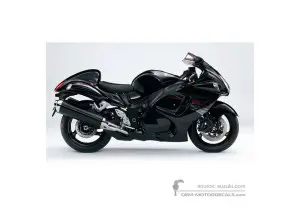 Adesivi per Suzuki GSX1300R HAYABUSA 2012 - Nero • Suzuki Adesivi OEM
