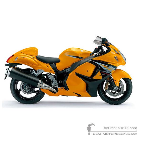 Decals for Suzuki GSX1300R HAYABUSA 2013 - Yellow • Suzuki OEM Decals