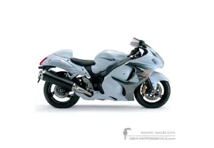 Decals for Suzuki GSX1300R HAYABUSA 2013 - White • Suzuki OEM Decals