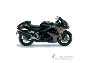 Decals for Suzuki GSX1300R HAYABUSA 2014 - Black • Suzuki OEM Decals