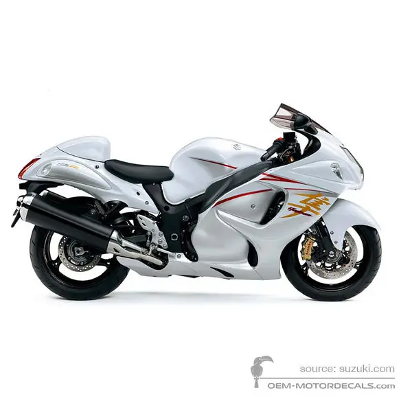 Suzuki GSX1300R HAYABUSA 2015 - White - Pearl Bracing White / Metallic Mystic Silver