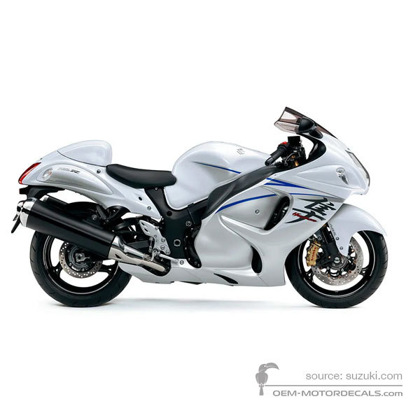 Decals for Suzuki GSX1300R HAYABUSA 2016 - White • Suzuki OEM Decals