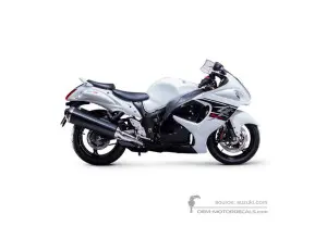 Decals for Suzuki GSX1300R HAYABUSA 2017 - White • Suzuki OEM Decals