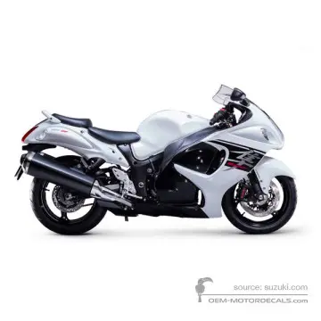 Suzuki GSX1300R HAYABUSA 2017 - Biały - Pearl Glacier White / Glass Sparkle Black