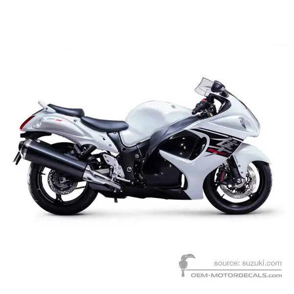 Suzuki GSX1300R HAYABUSA 2017 - White - Pearl Glacier White / Glass Sparkle Black