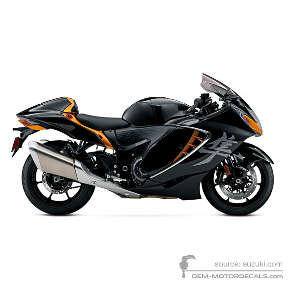 Aufkleber für Suzuki GSX1300R HAYABUSA 2022 - Schwarz • Suzuki OEM-Aufkleber