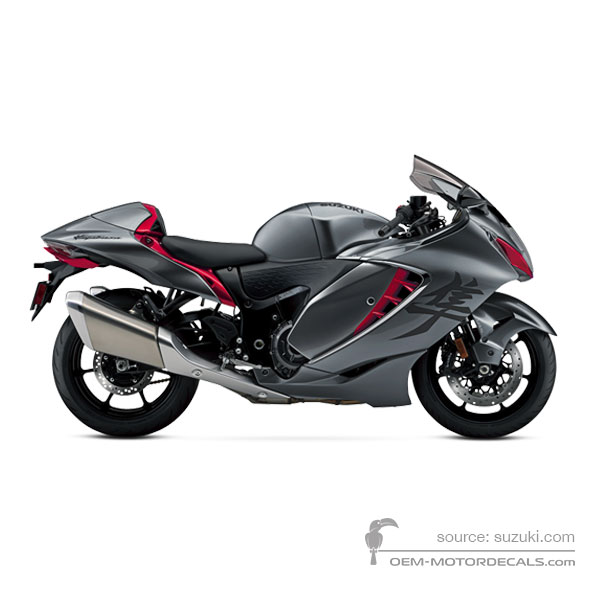 Aufkleber für Suzuki GSX1300R HAYABUSA 2023 - Grau • Suzuki OEM-Aufkleber