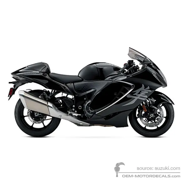 Suzuki GSX1300R HAYABUSA 2023 - Black - Metallic Matte Black No. 2 / Glass Sparkle Black