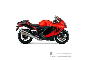 Decals for Suzuki GSX1300R HAYABUSA 2024 - Red • Suzuki OEM Decals