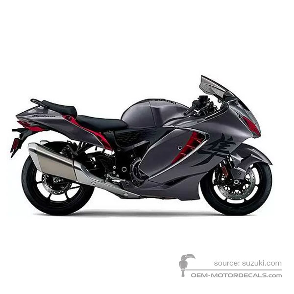 Aufkleber für Suzuki GSX1300R HAYABUSA 2024 - Grau • Suzuki OEM-Aufkleber