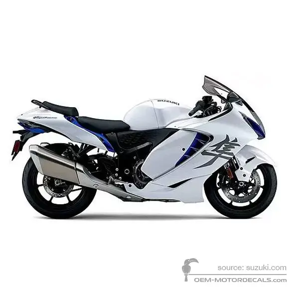 Suzuki GSX1300R HAYABUSA 2024 - White - Pearl Vigor Blue / Pearl Brilliant White
