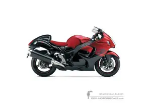 Decals for Suzuki GSX1300R HAYABUSA 2014 50th Anniversary Edition - Red • Suzuki OEM Decals