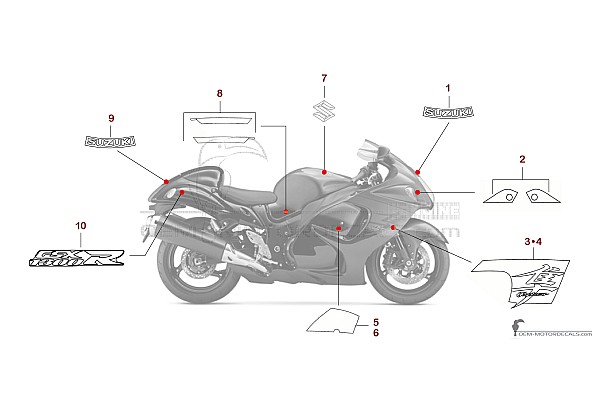 Suzuki GSX1300R HAYABUSA 2014 50th Anniversary Edition - Red
