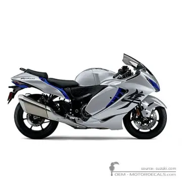 Suzuki GSX1300R HAYABUSA 2025 - Metallic Mystic Silver / Pearl Vigor Blue