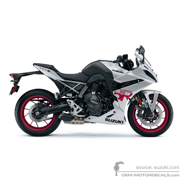 Decals for Suzuki GSX8R 2025 - Silver • Suzuki OEM Decals
