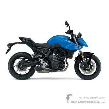 Suzuki GSX8S 2025 - Czarny - Glass Sparkle Black / Cosmic Blue
