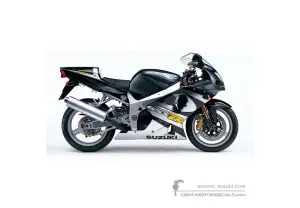 Autocollants pour Suzuki GSXR1000 2001 - Noir • Suzuki Autocollants OEM