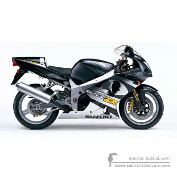Suzuki GSXR1000 2001 - Zwart - Pearl Novelty Black / Sonic Silver Metallic