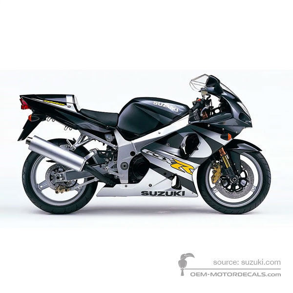Decals for Suzuki GSXR1000 2001 - Black • Suzuki OEM Decals
