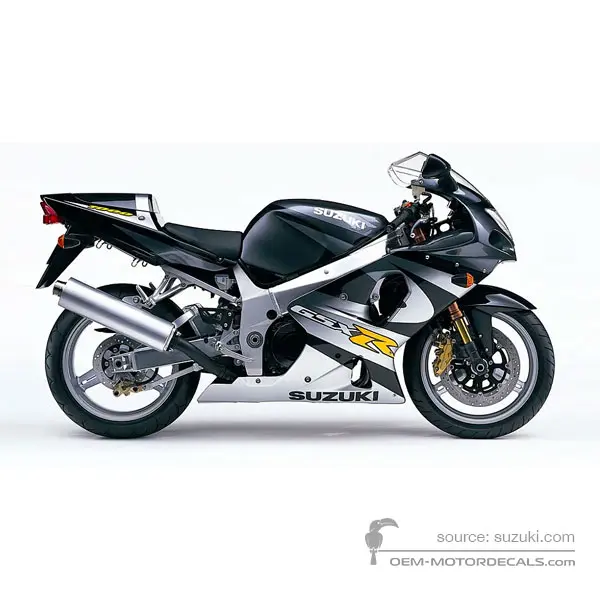 Suzuki GSXR1000 2001 - Schwarz - Pearl Novelty Black / Sonic Silver Metallic