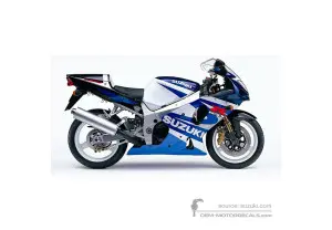 Naklejki do Suzuki GSXR1000 2001 - Niebieski • Suzuki Naklejki OEM