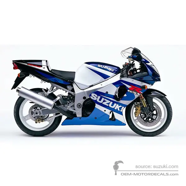 Suzuki GSXR1000 2001 - Blau - Pearl Deep Blue / Pearl Still White / Black