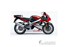 Aufkleber für SUZUKI GSXR1000 2001 - Schwarz Rot • Suzuki OEM-Aufkleber
