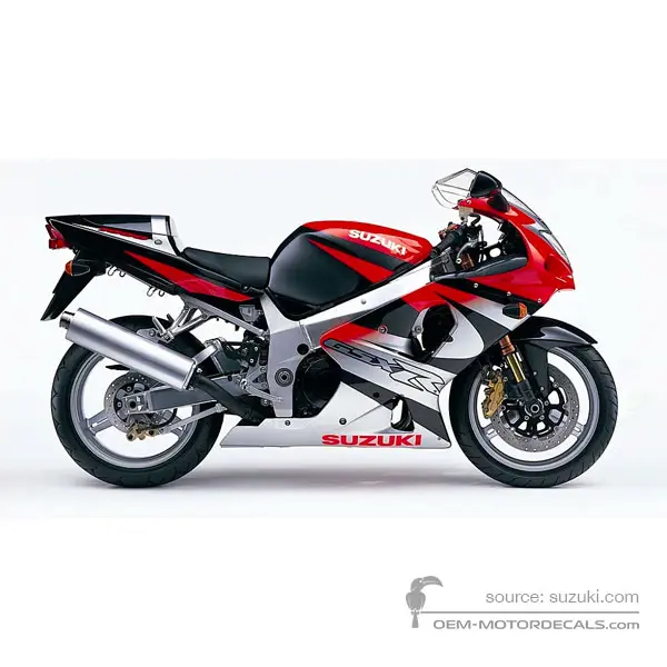 SUZUKI GSXR1000 2001 - Schwarz Rot - Pearl Helios Red / Saturn Black Pearl