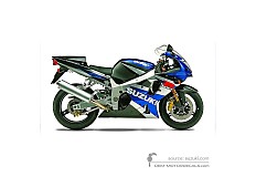 Autocollants pour Suzuki GSXR1000 2002 - Bleu • Suzuki Autocollants OEM