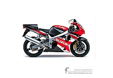 Aufkleber für Suzuki GSXR1000 2002 - Rot • Suzuki OEM-Aufkleber