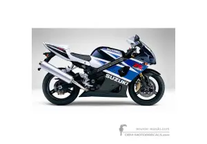 Naklejki do Suzuki GSXR1000 2003 - Niebieski • Suzuki Naklejki OEM