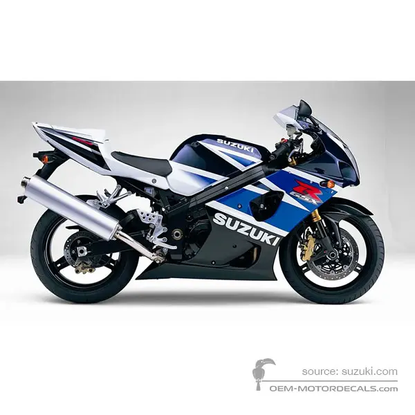 Suzuki GSXR1000 2003 - Blau - Pearl Deep Blue / Glass Splash White