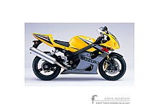 Decals for Suzuki GSXR1000 2004 - Yellow • Suzuki OEM Decals