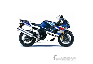 Naklejki do Suzuki GSXR1000 2004 - Niebieski • Suzuki Naklejki OEM