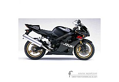 Naklejki do Suzuki GSXR1000 2004 - Czarny • Suzuki Naklejki OEM
