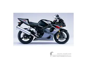 Stickers voor SUZUKI GSXR1000 2004 - Grijs • Suzuki OEM Stickers