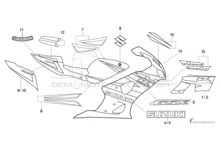 Suzuki GSXR1000 2004 - Niebieski