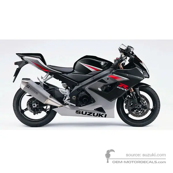 Suzuki GSXR1000 2005 - Schwarz - Space Black / Oort Gray Metallic