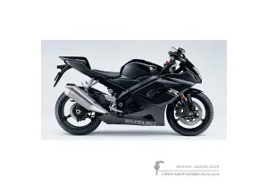 Naklejki do Suzuki GSXR1000 2005 - Czarny • Suzuki Naklejki OEM