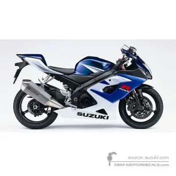 Suzuki GSXR1000 2005 - Blu - Pearl Deep Blue / Glass Splash White