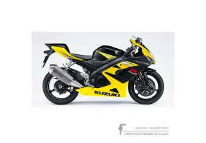Decals for Suzuki GSXR1000 2005 - Yellow • Suzuki OEM Decals