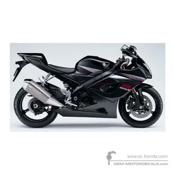 Suzuki GSXR1000 2006 - Czarny - Space Black / Mat Black Metallic No. 2