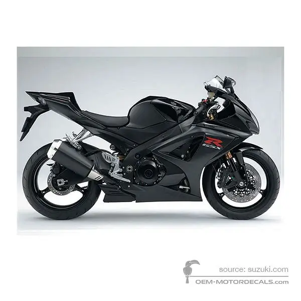 Suzuki GSXR1000 2007 - Schwarz - Space Black / Mat Black Metallic No. 2