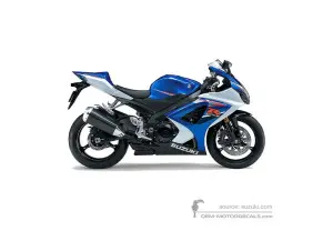 Decals for Suzuki GSXR1000 2007 - Blue • Suzuki OEM Decals